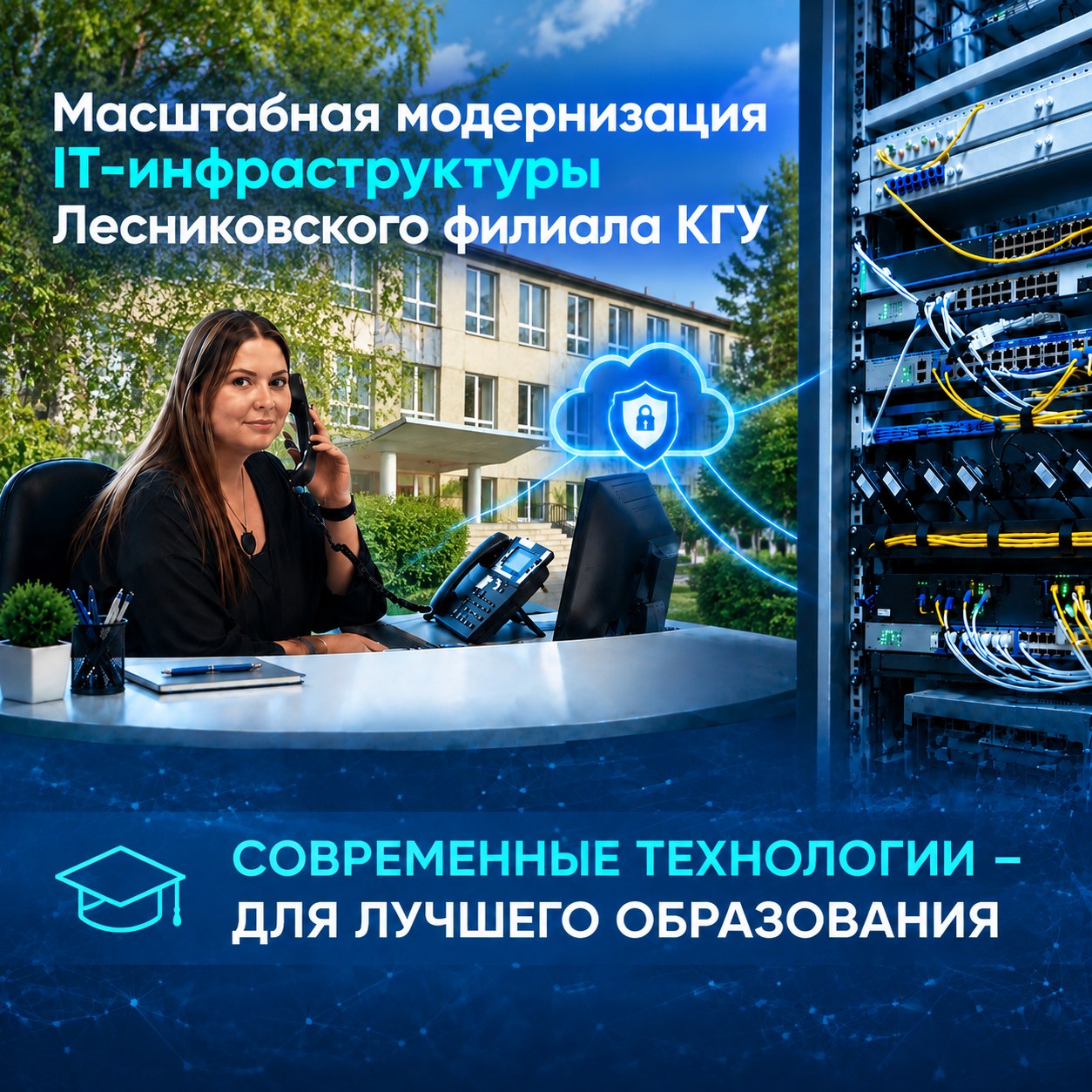 КГУ завершил масштабную модернизацию IT-инфраструктуры Лесниковского филиала